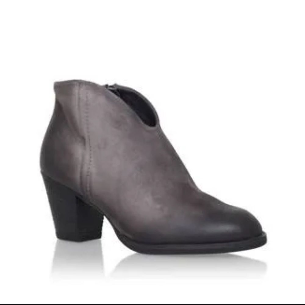 Paul Green Delgado Taupe Suede Ankle Boots Full Zipper US 9.5 Boho Chic Retro